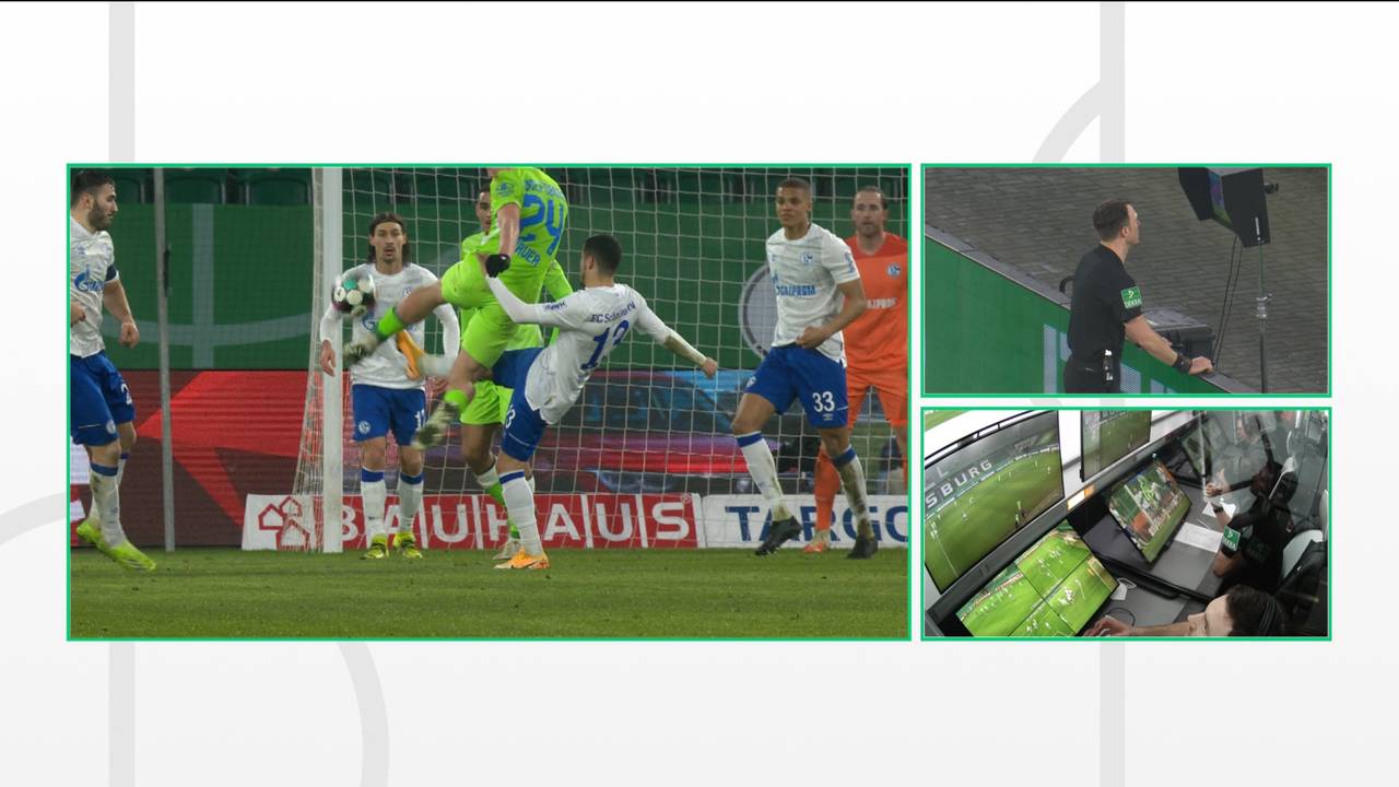 VfL Wolfsburg - FC Schalke: Umstrittener Elfer zum 1:0 im Video | DFB-Pokal