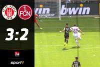 Der FC St. Pauli hat zum Auftakt mit 3:2 gegen den 1. FC Nürnberg gewonnen. 15 Minuten in der ersten Halbzeit genügten den Kiezkickern - auch wenn es am Ende nochmal spannend wurde. 