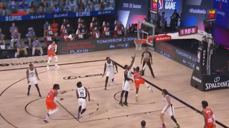 Dennis Schröder ist rechtzeitig zum Playoff-Start zurück bei den Oklahoma City Thunder. Bei der Niederlage gegen die Clippers ist er zweitbester Scorer der Thunder.