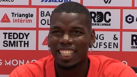 Paul Pogba zeigt sich bei der offiziellen Vorstellung bei AS Monaco emotional. Nach den vielen Rückschlägen in der Vergangenheit sei der Neustart bei den Monegassen ein "echter Glücksfall".