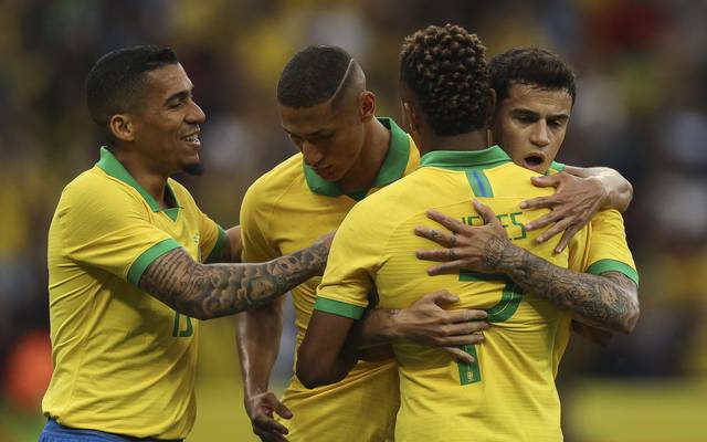 Int Fussball Brasilien Feiert Einen Kantersieg Gegen Honduras