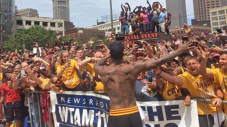 Über eine Million Fans bejubelten den NBA-Champion in Cleveland
