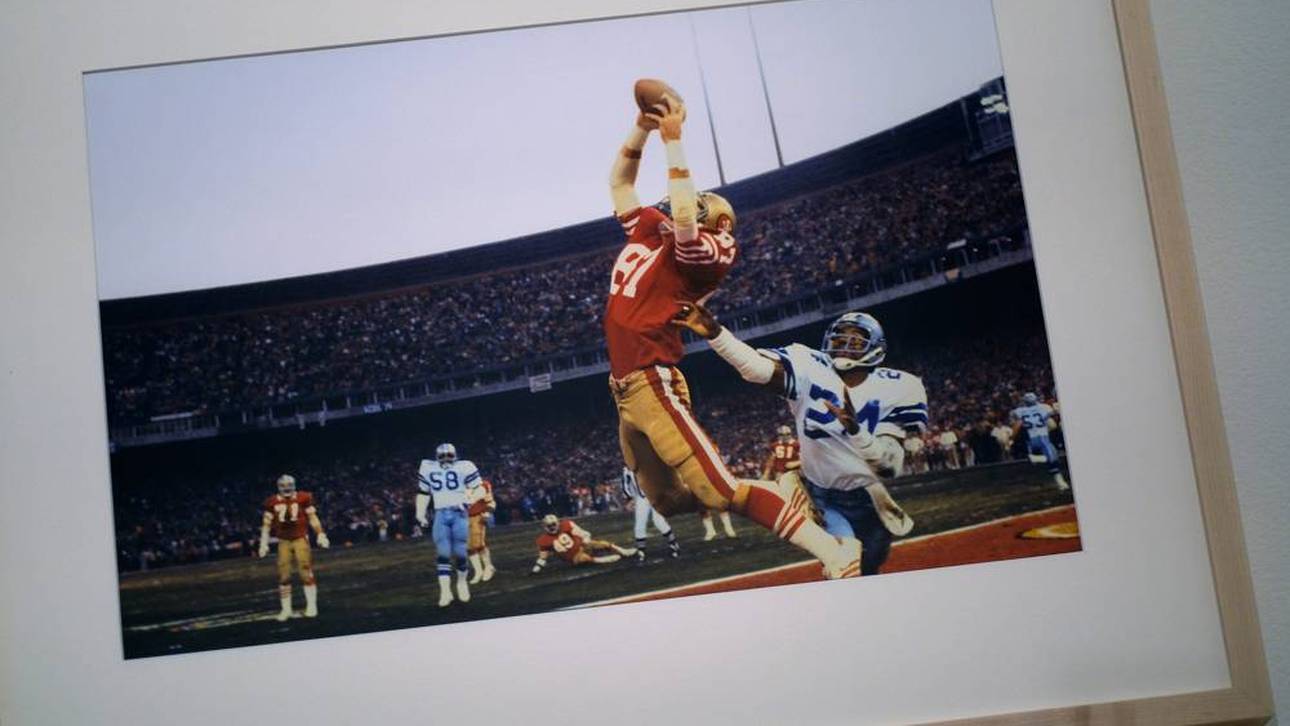 Auf diesem Foto ist "The Catch" von Dwight Clark verewigt