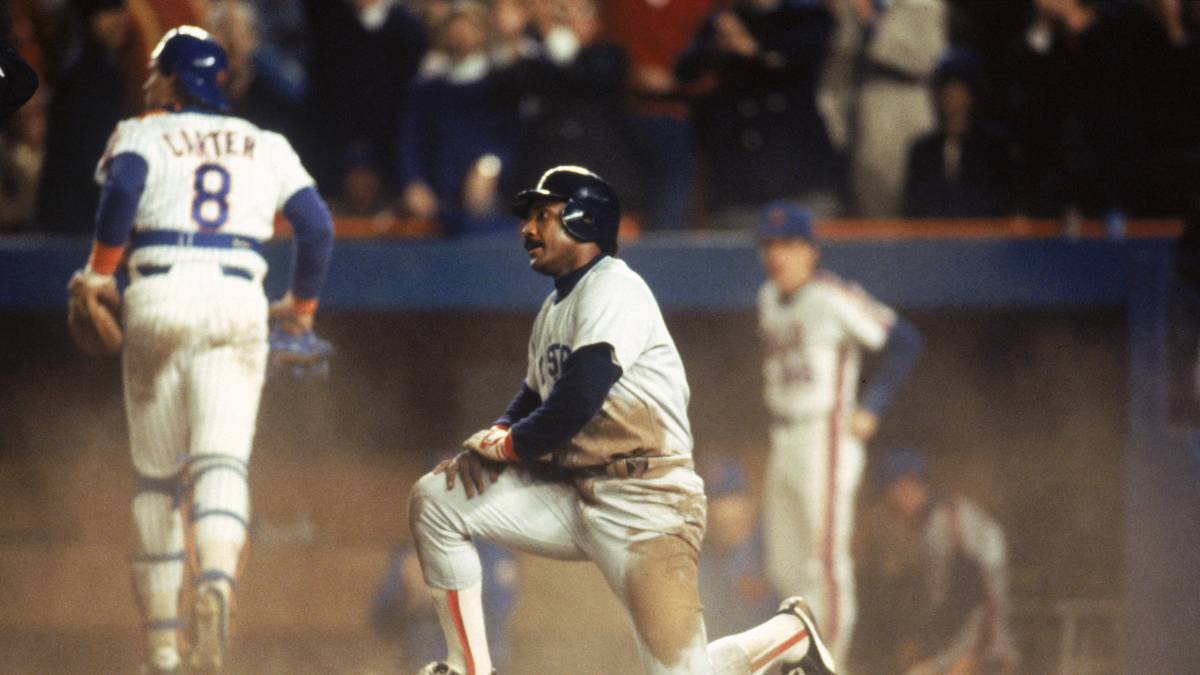 Boston führt komfortabel, als New York am Ende nochmal herankommt. Im entscheidenden Moment lässt Bill Bucknor einen sicher geglaubten Ball durch seine Beine passieren, sodass New York mit 6:5 gewinnt. Das entscheidende siebte Spiel gewinnen die Mets ebenfalls mit 8:5 und gewinnen damit die World Series