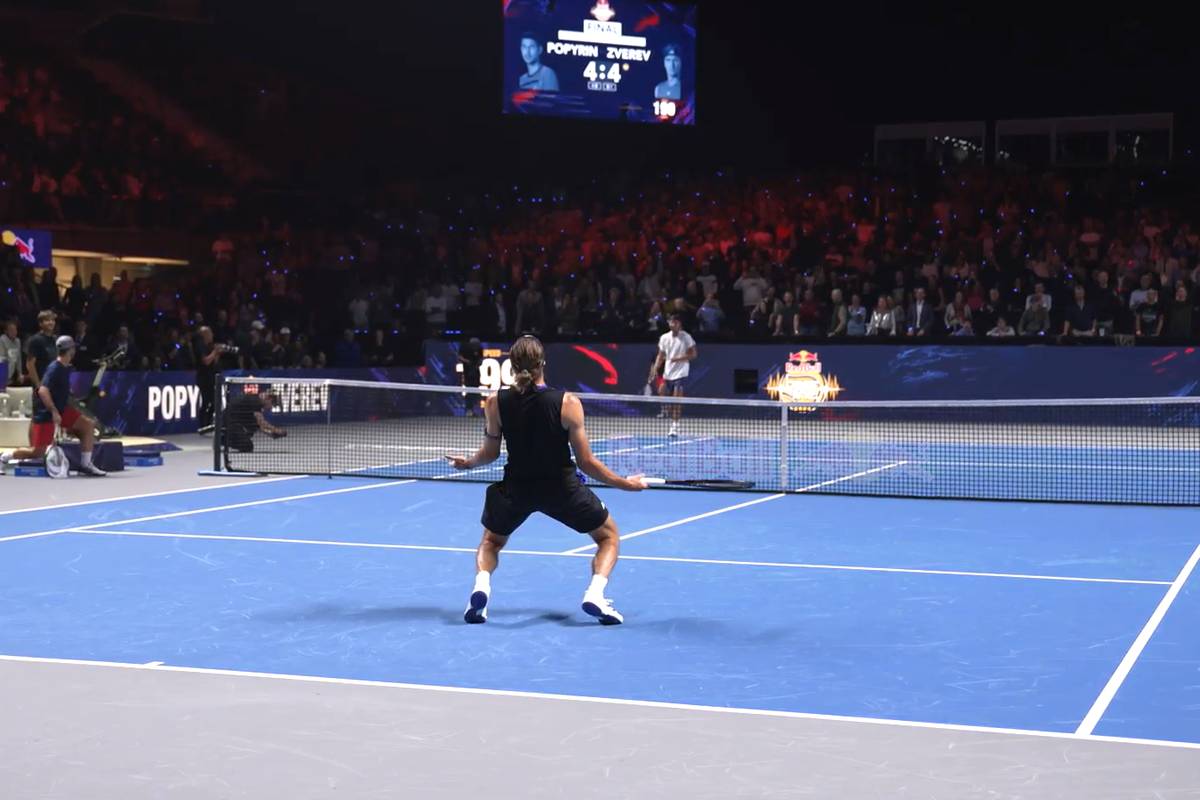 Alexander Zverev spielt in der Wiener Stadthalle groß auf und krönt sich mit diesen Schlägen zum zweiten Mal in Folge zum König von Red Bull BassLine.