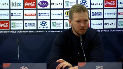 Deniz Undav hat mit seinem Doppelpack die DFB-Elf zum 2:1-Sieg gegen Bosnien geschossen. Nach der Partie ist Bundestrainer Julian Nagelsmann voll des Lobes für den Stürmer.