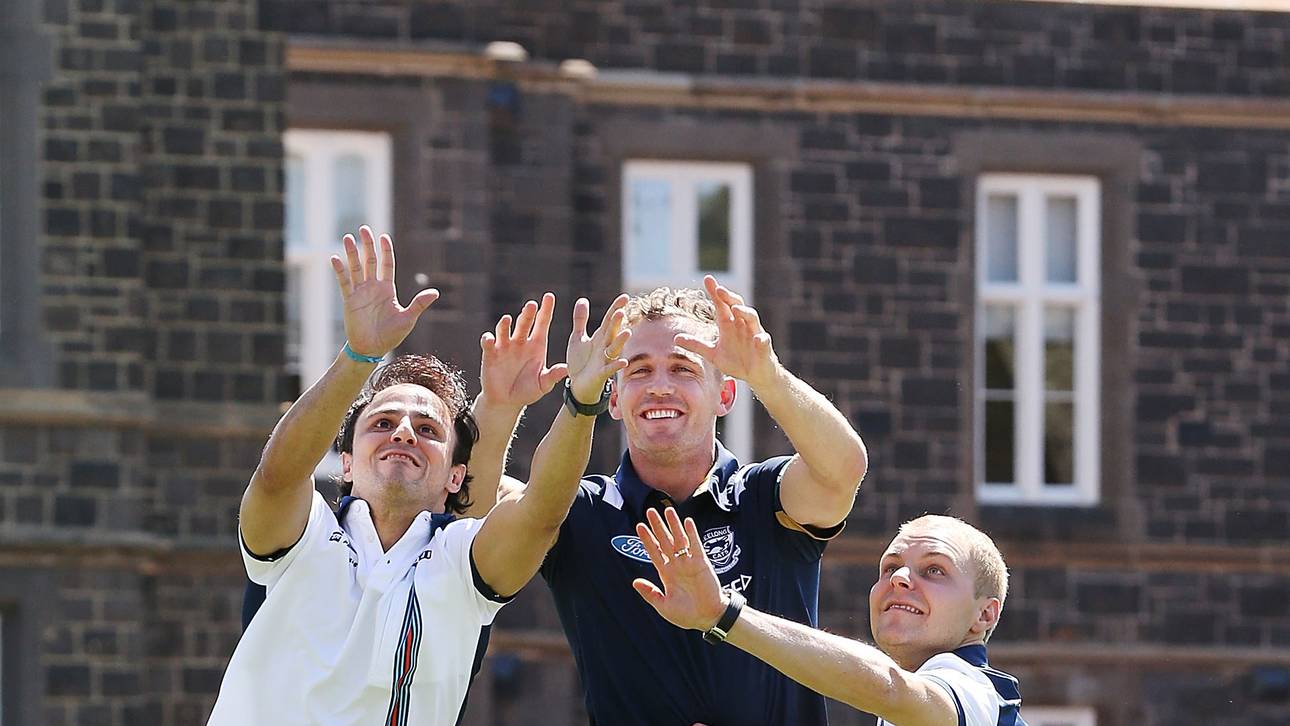 Felipe Massa Meets With Joel Selwood