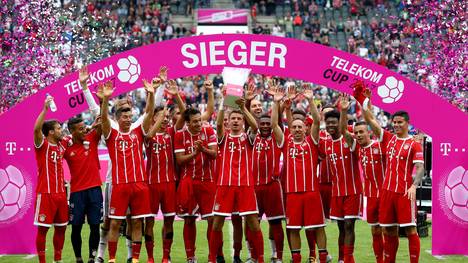 Der FC Bayern gewann den letzten Telekom Cup durch einen Final-Sieg gegen Bremen