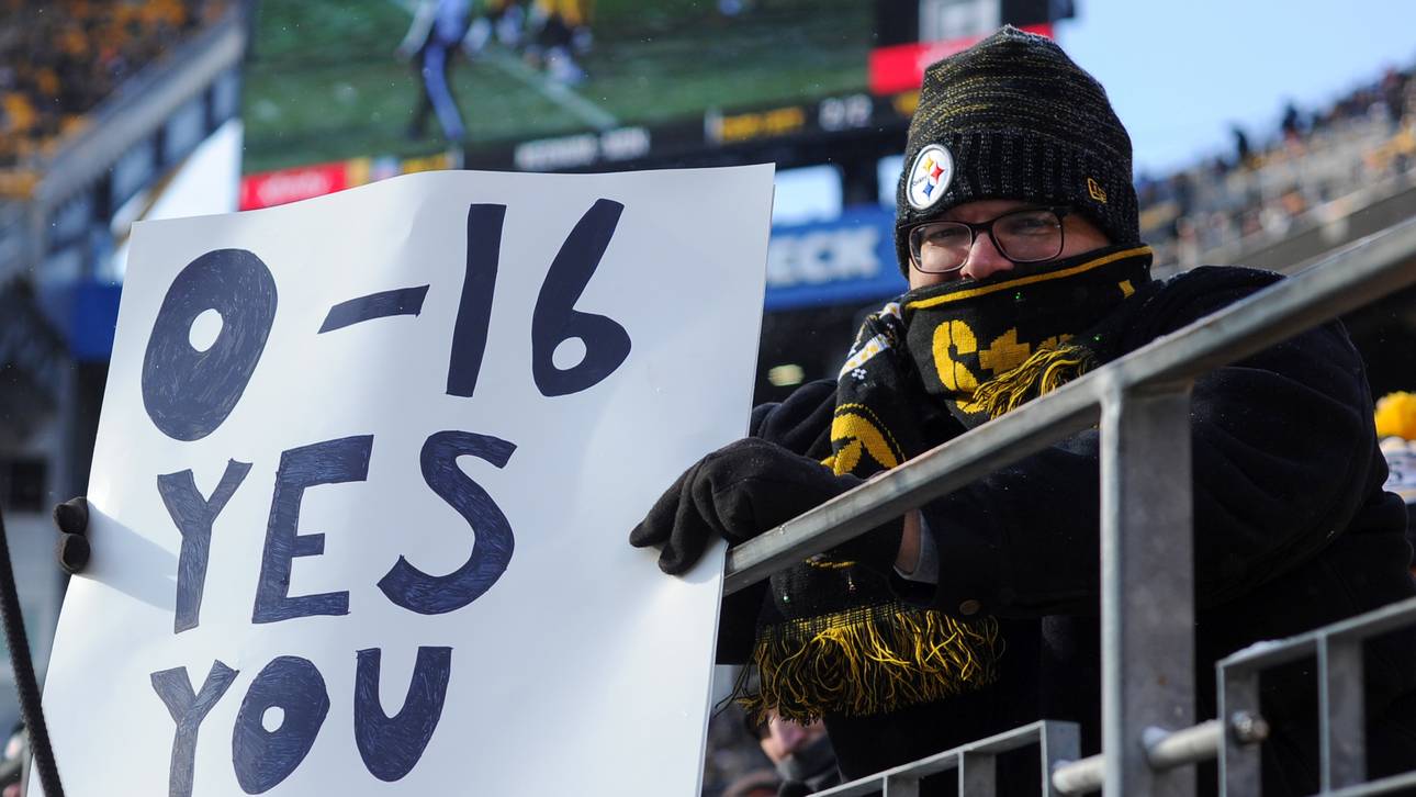 Auch die gegnerischen Fans haben viel Häme für die Browns übrig