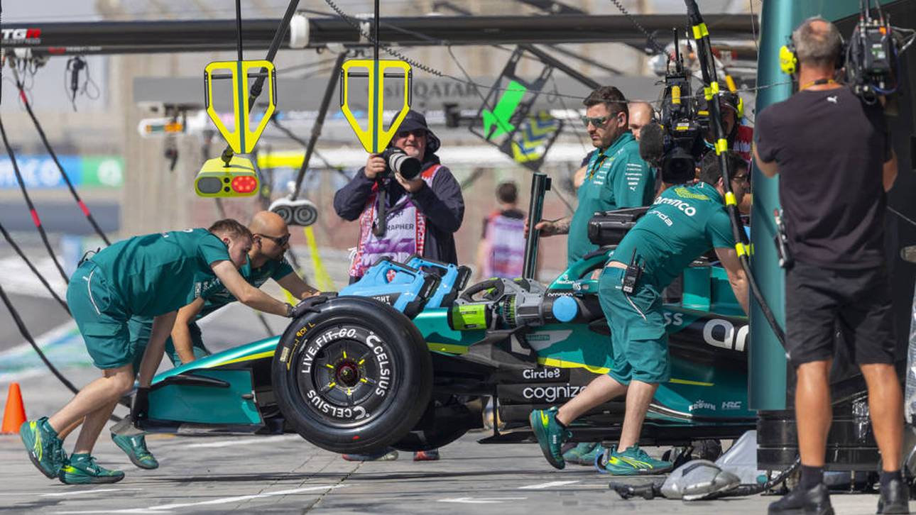 Der Aston Martin könnte in Melbourne schnell wieder in der Garage verschwinden