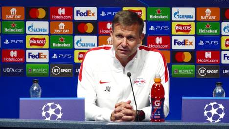 RB Leipzig steht bei seinem Champions-League--Auftakt in dieser Saison vor einer Mammutaufgabe. RB-Trainer Jesse Marsch erwartet mit Manchester City "die beste Mannschaft der Welt"