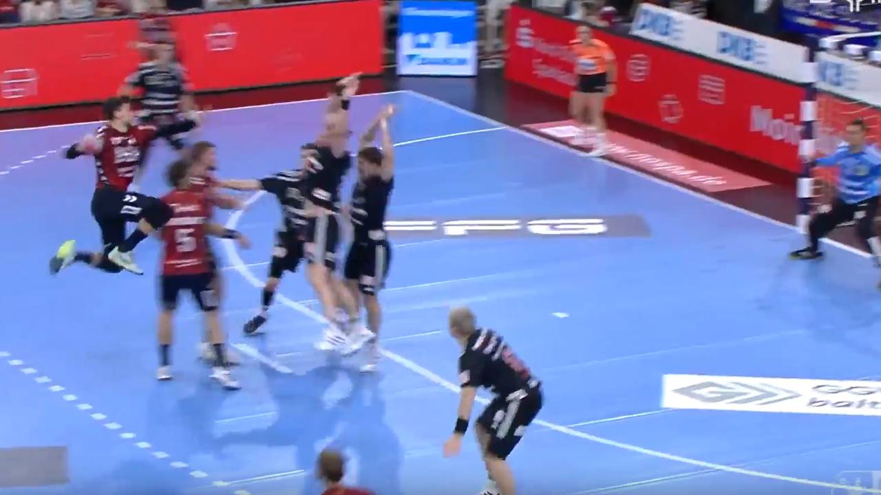 Rote Karte bei Flensburg-Sieg | HBL-Highlights im Video