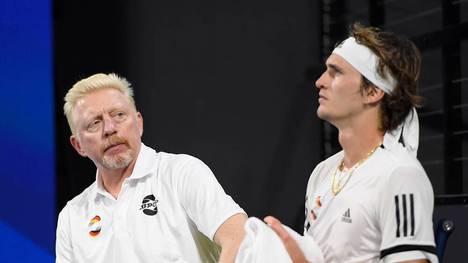 Boris Becker (l.) rätselt über die Leistung von Alexander Zverev
