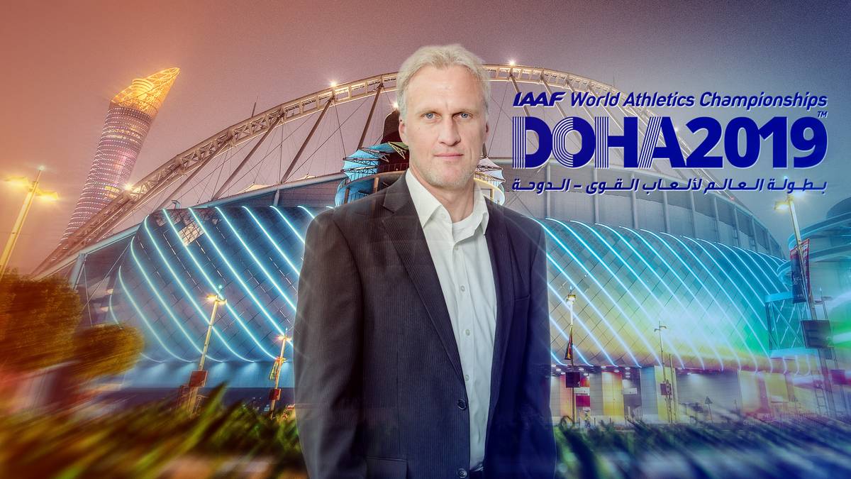 SPORT1-Redakteur Johannes Fischer ist bei der Leichtathletik-WM in Doha vor Ort