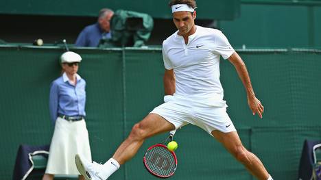 Roger Federer trickst in Wimbledon - mit sieben Triumphen ist er dort einer der Rekordsieger