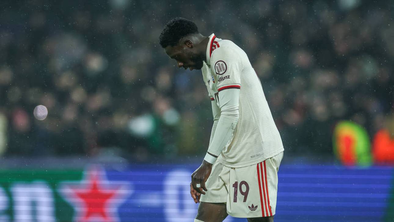 Alphonso Davies musste in Rotterdam angeschlagen vom Platz