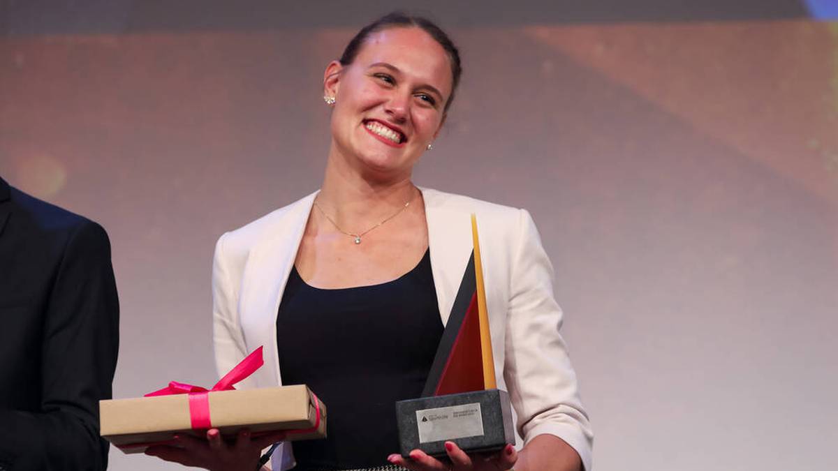 Nach ihrem Triumph bei der U20-Europameisterschaft wurde Sarah Vogel 2021 als Deutschlands "Juniorsportlerin des Jahres" ausgezeichnet