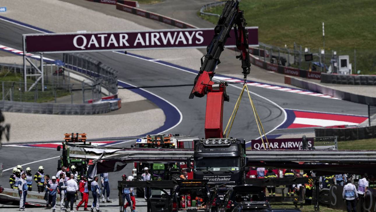 Schreckmoment in der Formel 1