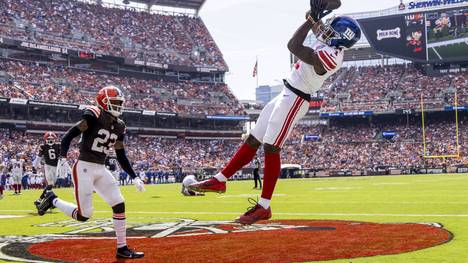 Wide Receiver Malik Nabers (r.) von den New York Giants