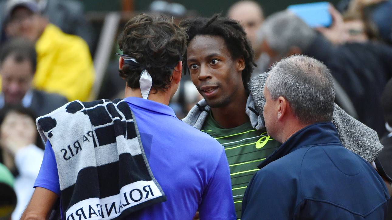 Federer gegen Monfils abgebrochen