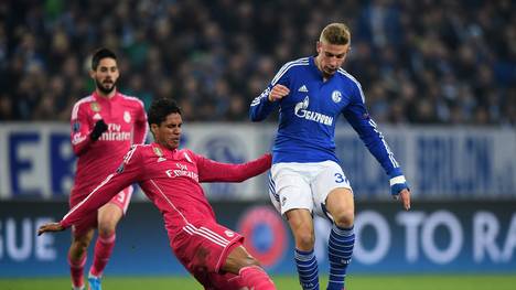 Felix Platte vom FC Schalke 04 gegen Real Madrid