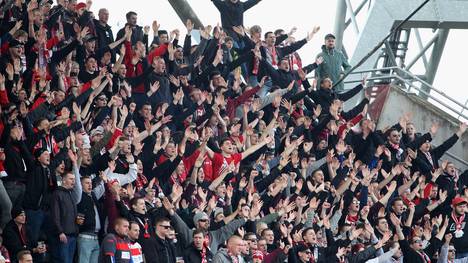 Erfurter Fans waren mit den Kontrollen am Stadioneingang alles andere als einverstanden