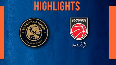 Die BBL-Highlights der Partie Basketball Löwen Braunschweig - BMA365 Bamberg Baskets im Video.