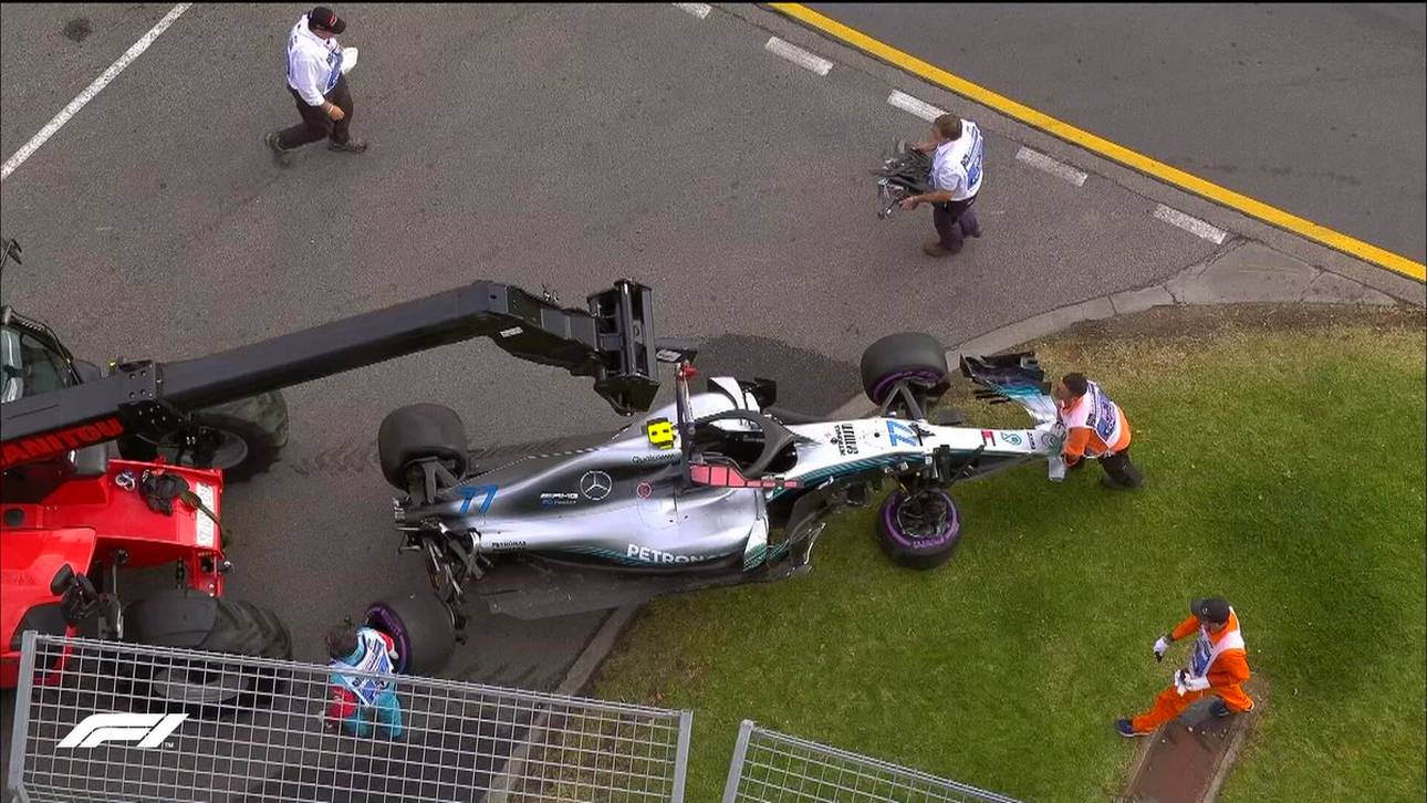 Bottas nach Crash zurückversetzt