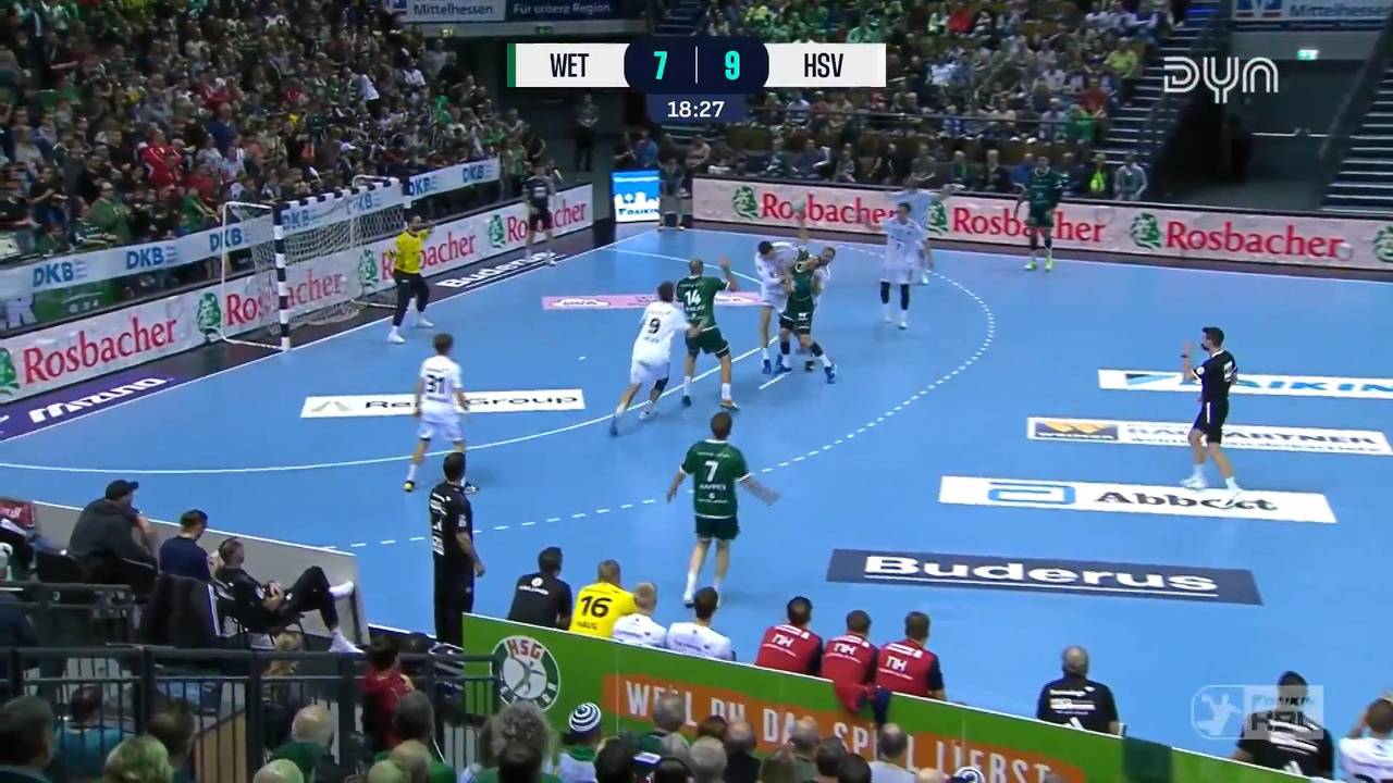 Spiel Highlights zu HSG Wetzlar - HSV Hamburg