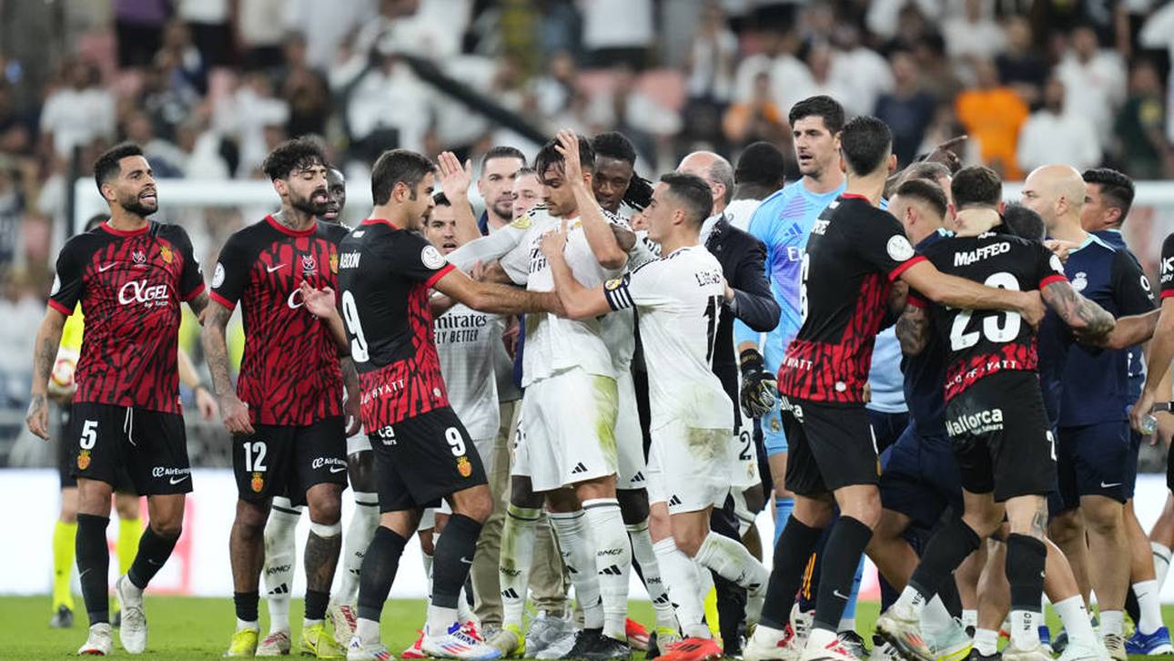 Das Halbfinale Real Madrid vs. RCD Mallorca endete mit einer Rudelbildung