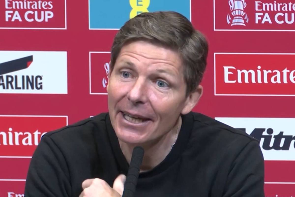 Ex-Frankfurt-Coach Oliver Glasner zieht mit Crystal Palace ins Finale des FA Cups ein. Hinterher schwärmt er von den Fans und seinen Spielern, vermeidet allerdings eine Tanzeinlage.