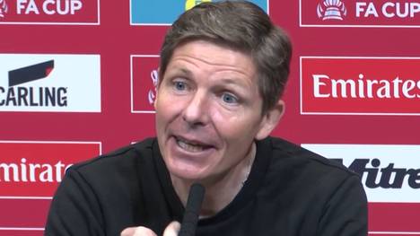 Ex-Frankfurt-Coach Oliver Glasner zieht mit Crystal Palace ins Finale des FA Cups ein. Hinterher schwärmt er von den Fans und seinen Spielern, vermeidet allerdings eine Tanzeinlage.