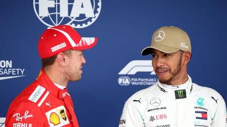 Lewis Hamilton (r.) und Sebastian Vettel haben sich in diesem Jahr über weite Strecken einen packenden WM-Kampf geliefert