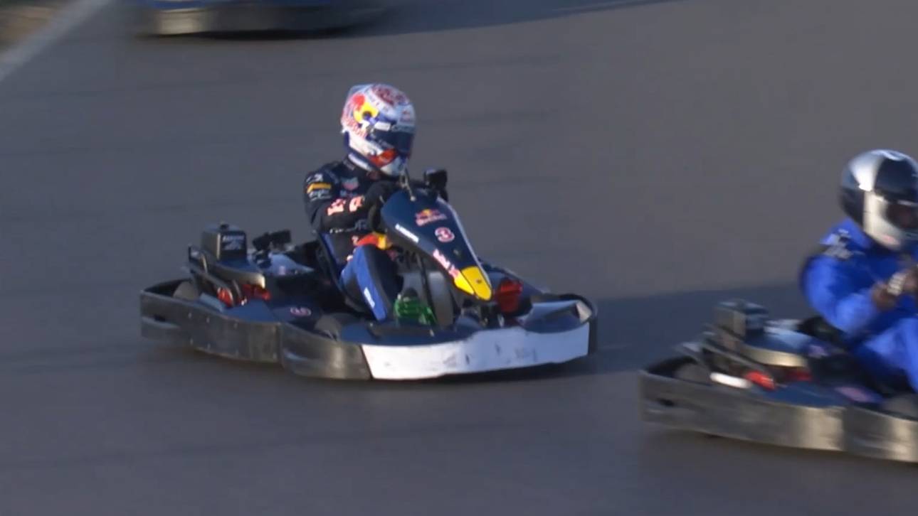 100-Kart-Jagd! Verstappen gerät ins Schwärmen