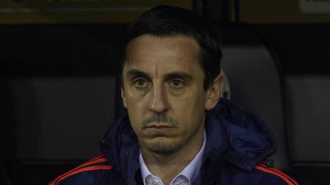 Gary Neville wurde beim FC Valencia in diesem Jahr als Coach entlassen