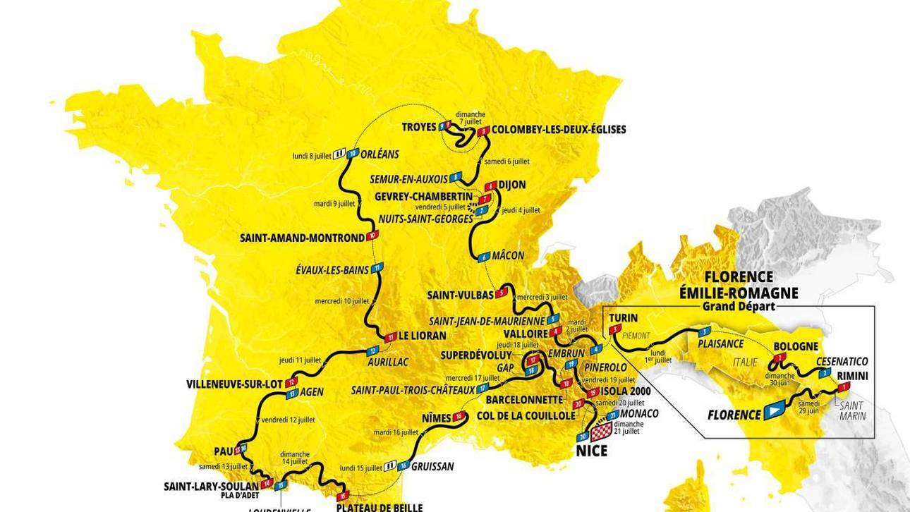 Tour de France 2024: Etappen im Profil