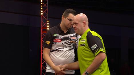 Nach Gerwyn Price scheidet mit Michael van Gerwen der nächste Superstar bei den European Darts Championships aus.