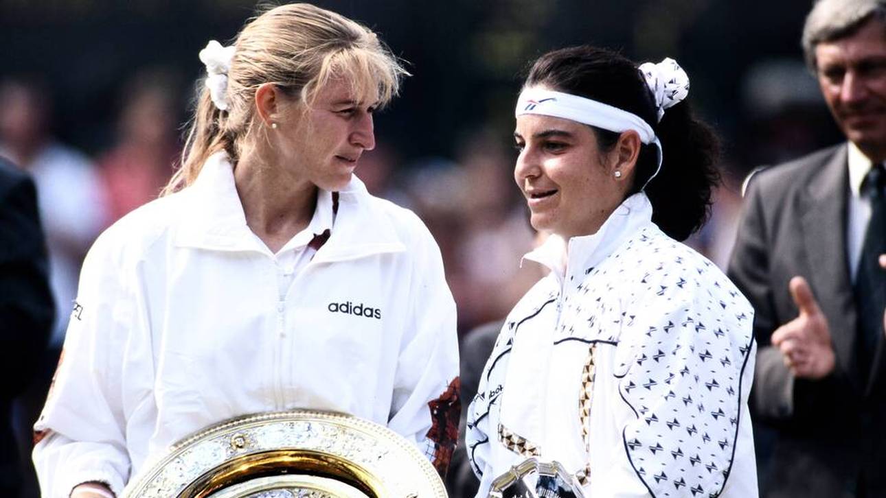 Arantxa Sánchez Vicario (r.) war Steffi Grafs Rekordgegnerin in Grand-Slam-Finals