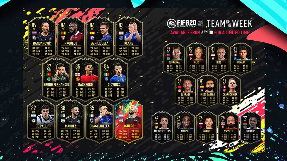 Abschließend noch einmal das Team of the Week aus Woche 18 in der kompletten Übersicht. 