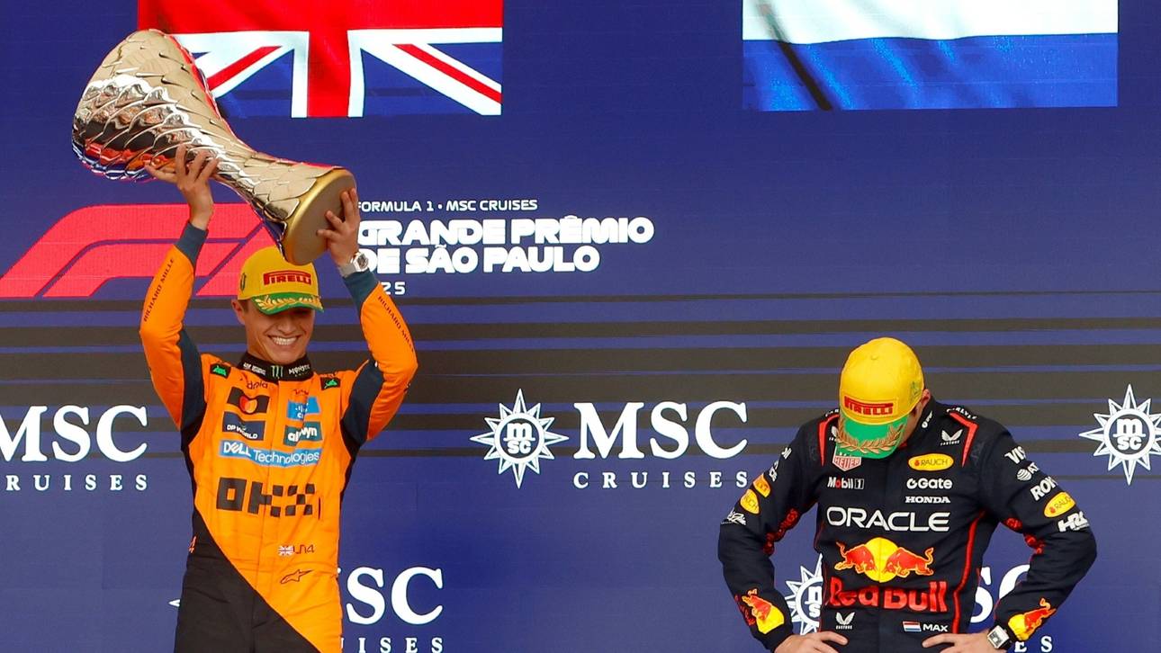 Norris (l.) führt die WM derzeit an