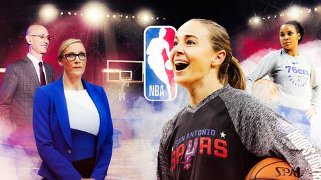 Jenny Boucek, Becky Hammon und Lindsey Harding (v.l.n.r.) sind Assistenztrainerinnen in der NBA