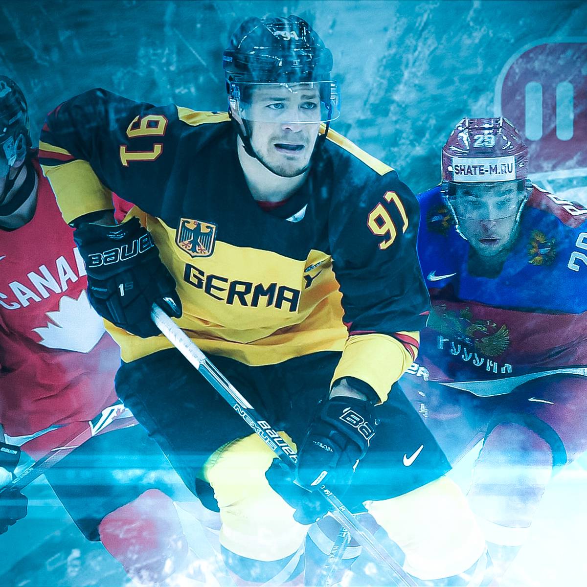 Eishockey-WM Powerranking mit Russland, Kanada, USA, Deutschland