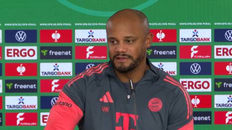 FCB-Trainer Vincent Kompany äußert sich zu einer möglichen Rotation in der Startelf und zu der Leistung von Stürmer Nicolas Jackson. 