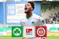 Greuther Fürth fährt den vierten Sieg in Folge ein. Für den SV Wehen Wiesbaden reißt indes eine starke Serie.