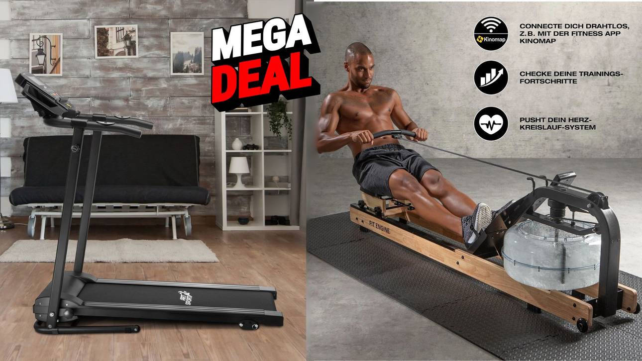 Laufband und Rudergerät für zu Hause – Jetzt Angebot sichern!