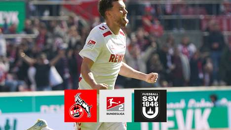 Der 1. FC Köln schlägt den SSV Ulm mit 2:0. Luca Waldschmidt trifft sehenswert zum 2:0-Endstand. 