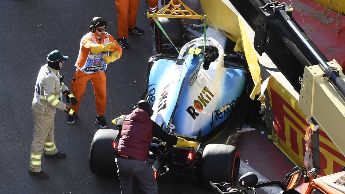 WILLIAMS: Ich wollte ja bis auf Weiteres nichts mehr zum ehemaligen Erfolgsteam sagen. Aber in Baku zeigt sich neben der Leistungsschwäche des Autos auch noch eine krasse Verhaltens-Dummheit. Kubica versenkt im Qualifying seinen Boliden spektakulär in der Streckenbegrenzung, muss deshalb aus der Boxengasse starten