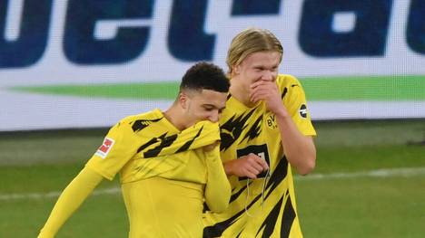 Derbysieger: Erling Haaland und Jadon Sancho sind bester Laune