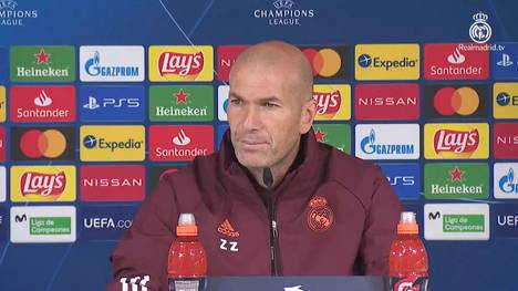 Real-Trainer Zinedine Zidane spricht über die Partie gegen den FC Chelsea in der Champions League und erklärt, warum er nicht an einen Ausschluss in der kommenden Saison glaubt.