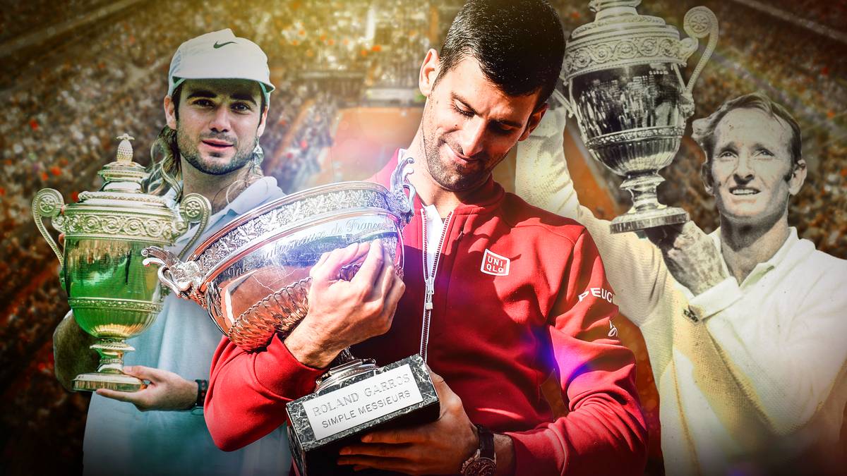 Djokovic ist aber nicht der erste Spieler, dem dieses Kunstück gelingt. SPORT1 zeigt die Tennis-Legenden, die den Karriere-Grand-Slam bereits vor dem Serben schafften